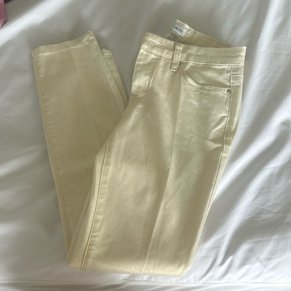 Cache Gold Shimmer Jeans